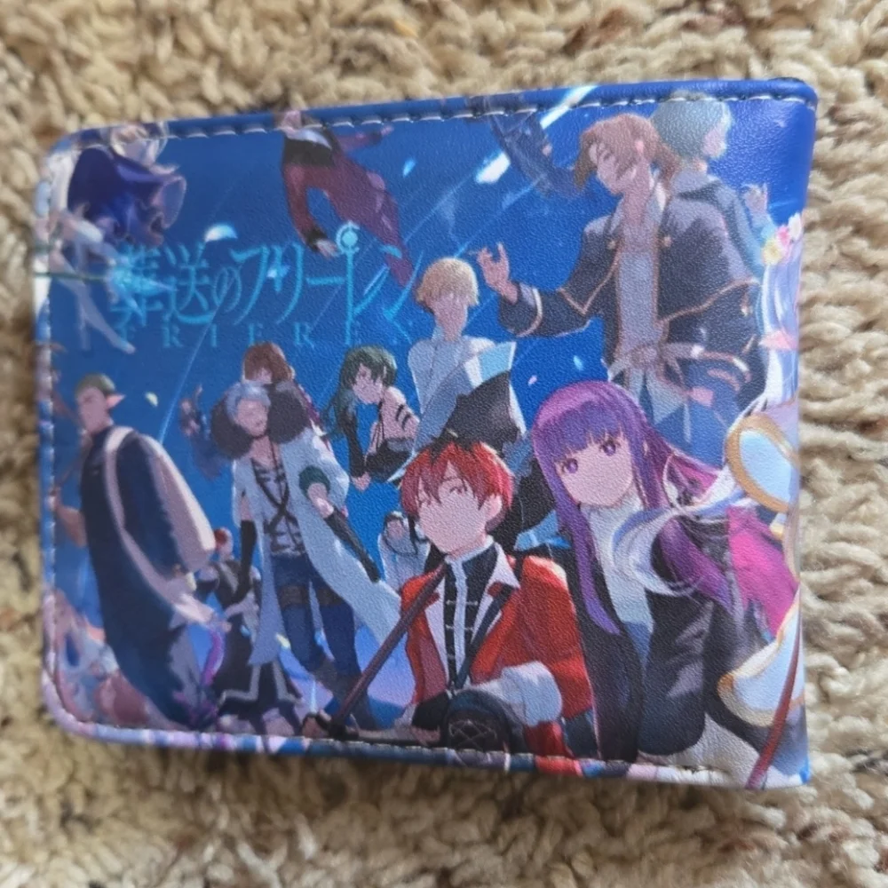 New frieren beyond journeys end anime manga leather wallet